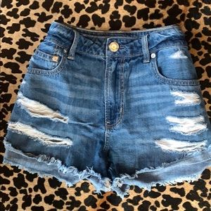American eagle tomgirl jean shorts
